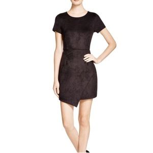 Aqua by Bloomingdale’s Black faux suede dress size small